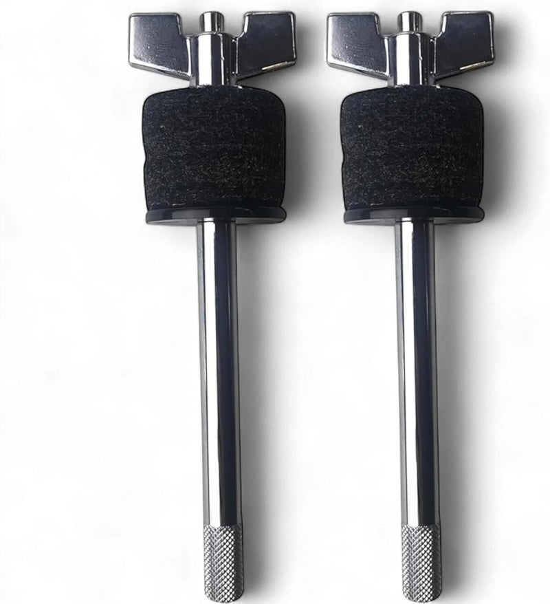 AIAS 6" Cymbal Stacker – 2 Pack 8mm Thread Drum Cymbal Stacker Extension for Splash & Effect Cymbals, Tool-Free Installation, Space-Saving Add-On for Drum Kits - Image 1